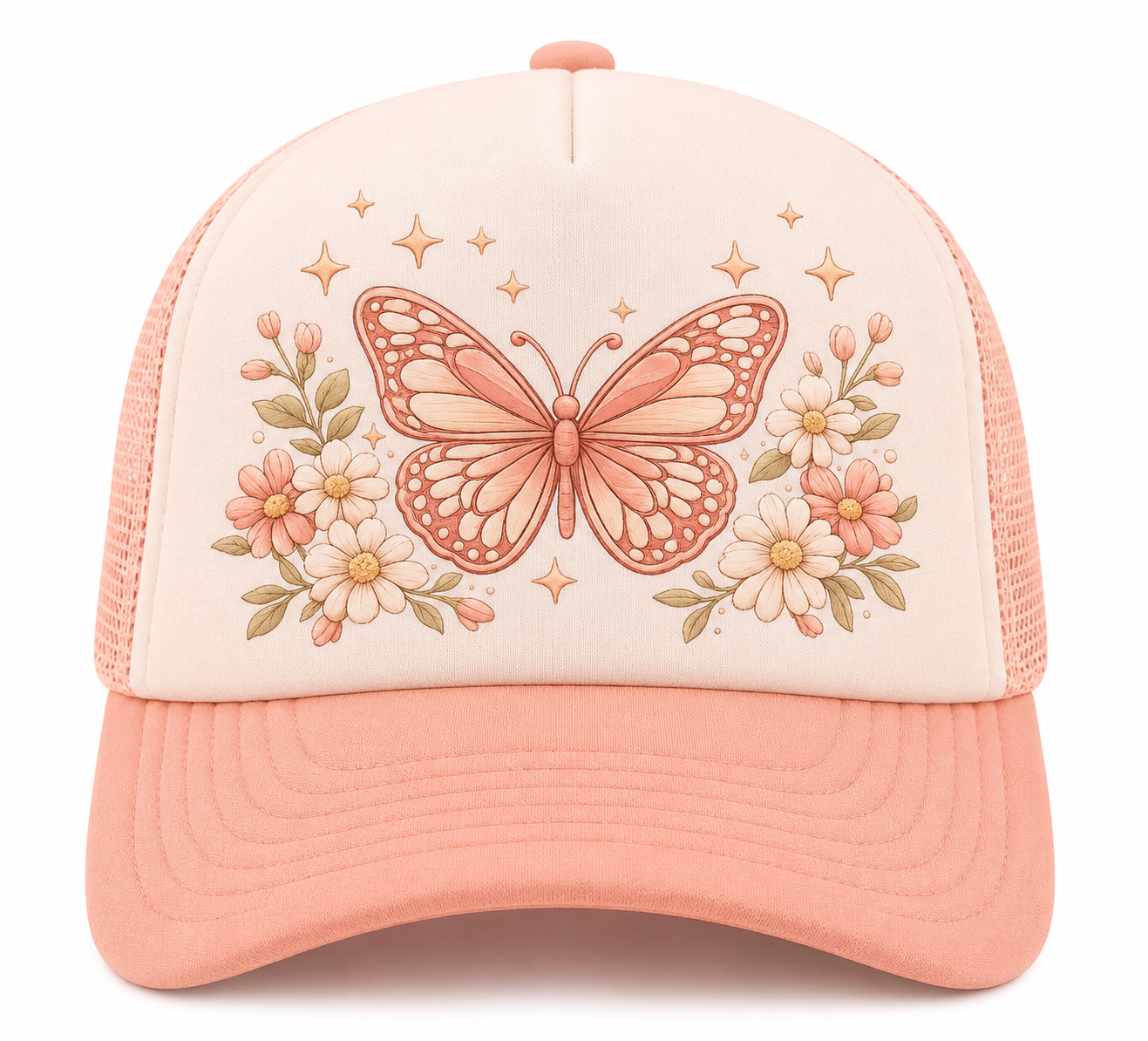 Blush Butterfly Trucker Hat